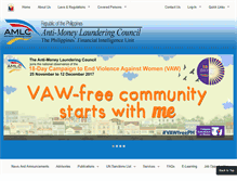 Tablet Screenshot of amlc.gov.ph